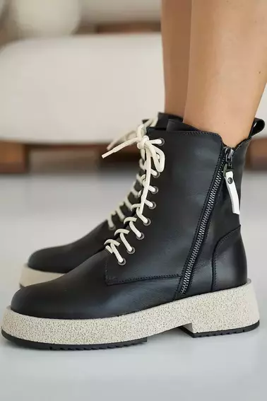 Женские ботинки кожаные зимние черные VlaMar 206 фото 10 — интернет-магазин Tapok