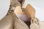 Женские ботинки кожаные зимние бежевые Yuves 445 Фото 3