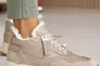 Жіночі кросівки шкіряні зимові бежеві Yuves 235  на меху Фото 9