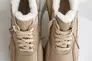 Жіночі кросівки шкіряні зимові бежеві Yuves 235  на меху Фото 10
