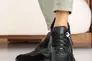 Жіночі кросівки шкіряні зимові чорні Yuves 235  на меху Фото 7