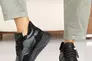 Жіночі кросівки шкіряні зимові чорні Yuves 235  на меху Фото 8