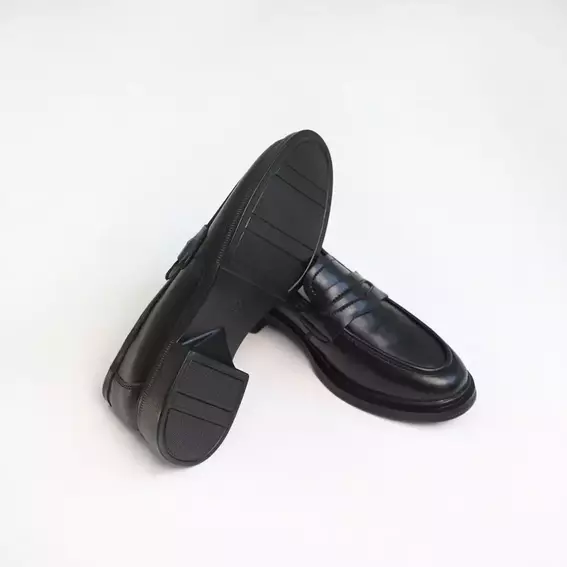 Лоферы женские кожаные 586598 Черные фото 8 — интернет-магазин Tapok