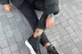 Ботинки мужские кожаные черные на белой подошве демисезонные Фото 4