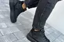 Ботинки мужские кожаные черные на черной подошве демисезонные Фото 3