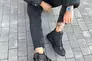 Ботинки мужские кожаные черные на черной подошве демисезонные Фото 4