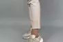 Кросівки жіночі шкіряні бежеві із вставками замші. Фото 2