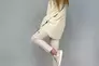 Кроссовки женские кожаные бежевые с вставками замши Фото 10