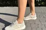 Кросівки жіночі шкіряні бежеві із вставками замші. Фото 17