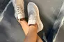 Кросівки жіночі шкіряні бежеві із вставками замші. Фото 18