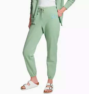 Штани жіночі Gap Logo Joggers In Fleece Smoke Green 282908381