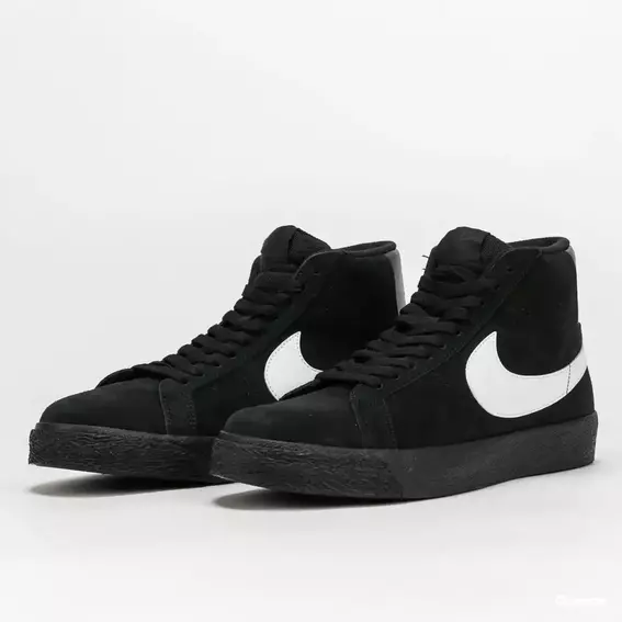 Кроссовки Nike Sb Zoom Blazer Mid Black 864349-007 фото 2 — интернет-магазин Tapok