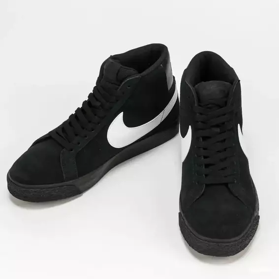 Кроссовки Nike Sb Zoom Blazer Mid Black 864349-007 фото 3 — интернет-магазин Tapok