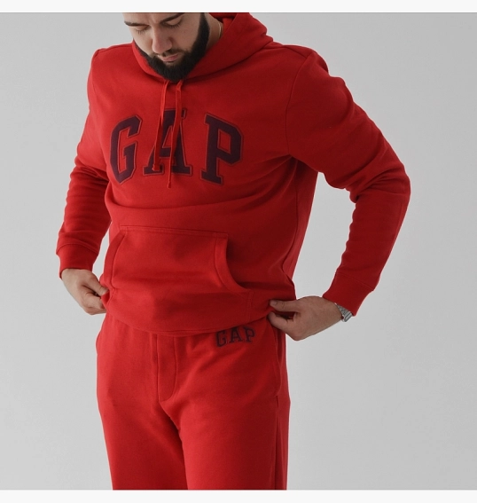 Брюки Gap Logo Fleece Joggers Red 221236291 фото 33 — интернет-магазин Tapok