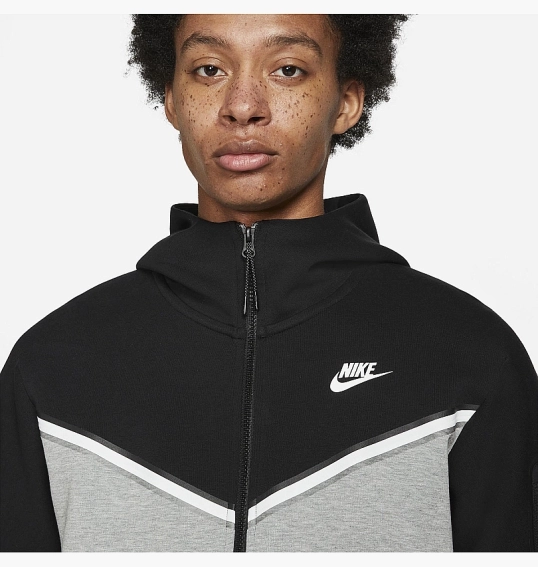 Толстовка Nike Sportswear Hoodie Black/Grey CU4489-016 фото 11 — інтернет-магазин Tapok