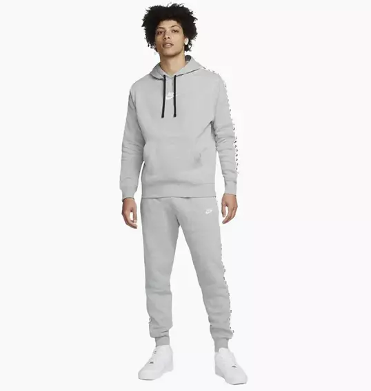 Спортивный костюм Nike Essential Hooded Tracksuit Flc Grey DM6838-063 фото 1 — интернет-магазин Tapok