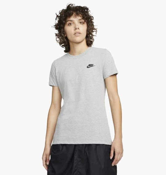Футболка Nike Club T-Shirt Grey Dn2393-063 фото 5 — інтернет-магазин Tapok