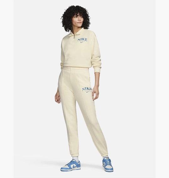 Штани жіночі Nike Womens Fleece Pants Beige Dq5384-113 фото 10 — інтернет-магазин Tapok
