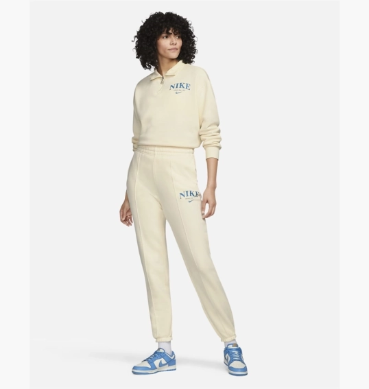 Штани жіночі Nike Womens Fleece Pants Beige Dq5384-113 фото 15 — інтернет-магазин Tapok