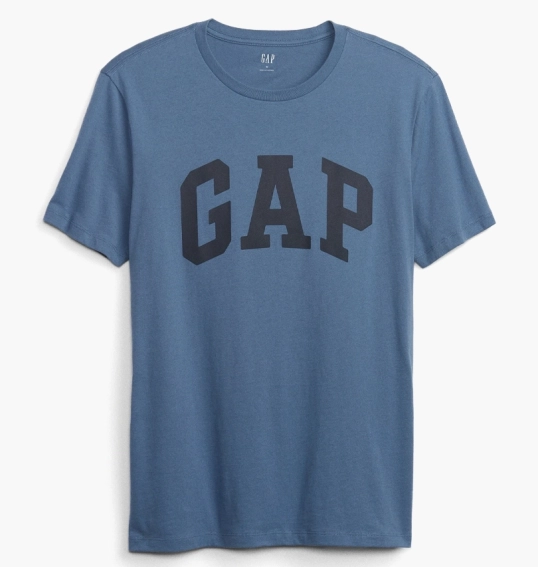 Футболка Gap Logo T-Shirt Blue 547309471 фото 5 — интернет-магазин Tapok