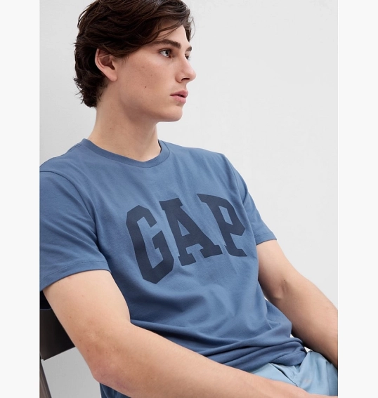 Футболка Gap Logo T-Shirt Blue 547309471 фото 7 — интернет-магазин Tapok