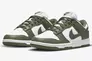 Кроссовки Nike Dunk Low Medium Olive/White Dd1503-120 Фото 2