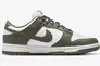 Кроссовки Nike Dunk Low Medium Olive/White Dd1503-120 Фото 3