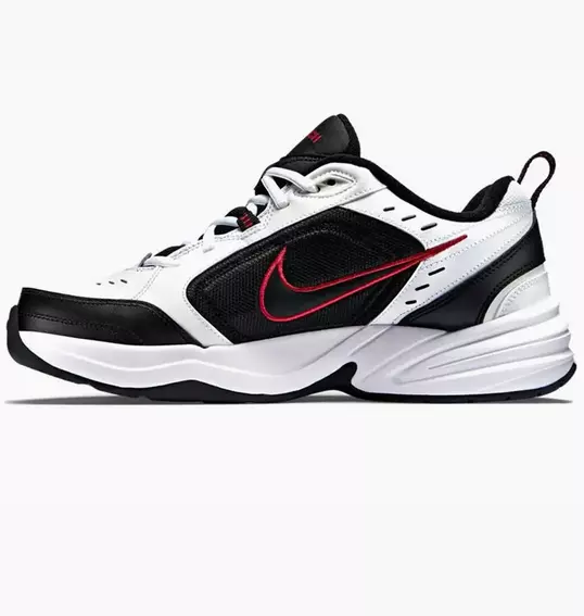 Кроссовки Nike Air Monarch Iv White/Black-Varsity Red 415445-101 фото 1 — интернет-магазин Tapok