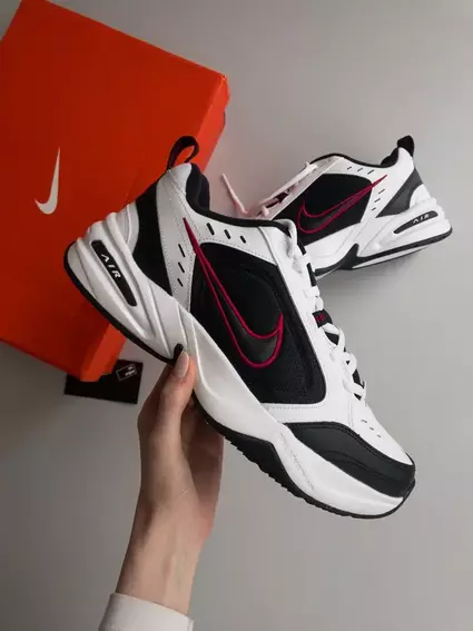 Кроссовки Nike Air Monarch Iv White/Black-Varsity Red 415445-101 фото 4 — интернет-магазин Tapok