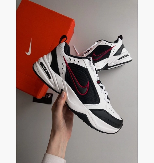 Кроссовки Nike Air Monarch Iv White/Black-Varsity Red 415445-101 фото 10 — интернет-магазин Tapok