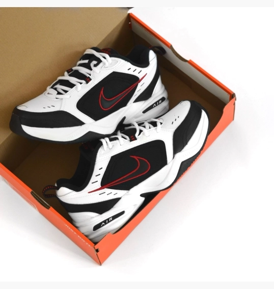 Кроссовки Nike Air Monarch Iv White/Black-Varsity Red 415445-101 фото 20 — интернет-магазин Tapok