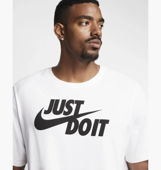 Футболка чоловіча Nike M Nsw Tee Just Do It Swoosh White AR5006-100 фото 17 — інтернет-магазин Tapok