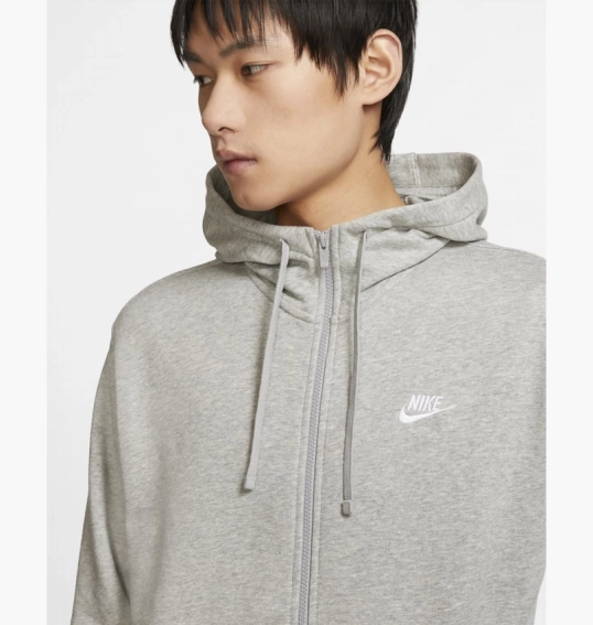 Толстовка Nike M Nsw Club Hoodie Fz Ft Grey BV2648-063 фото 13 — интернет-магазин Tapok