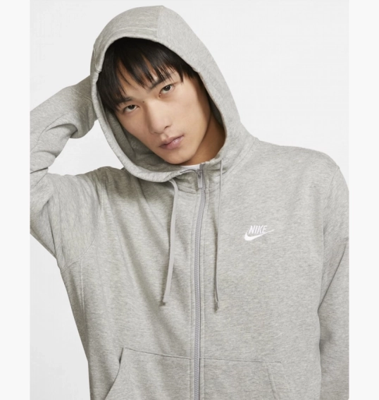 Толстовка Nike M Nsw Club Hoodie Fz Ft Grey BV2648-063 фото 14 — интернет-магазин Tapok