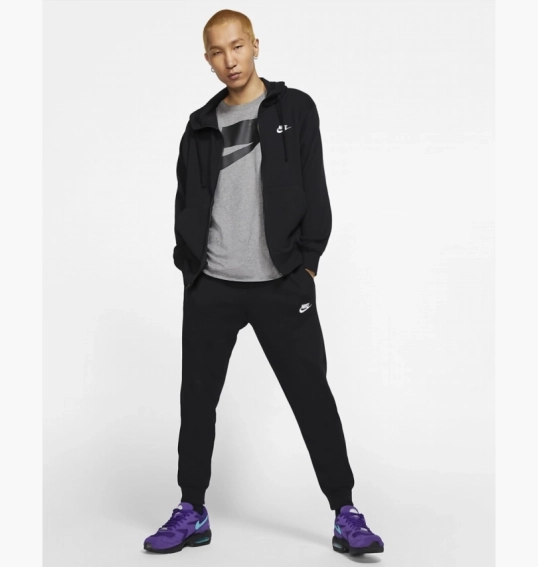 Толстовка чоловіча Nike M Nsw Club Hoodie Fz Ft Black BV2648-010 фото 15 — інтернет-магазин Tapok