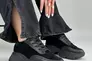 Кроссовки женские замшевые черные с вставками кожи Фото 1