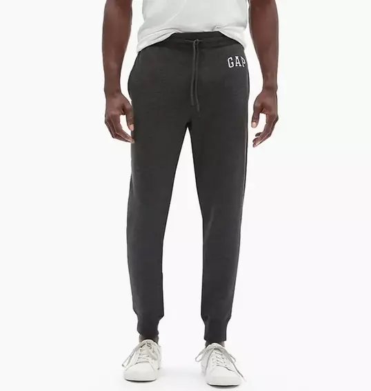 Брюки Gap Logo Fleece Pants Charcoal Gray 221236011 фото 1 — интернет-магазин Tapok