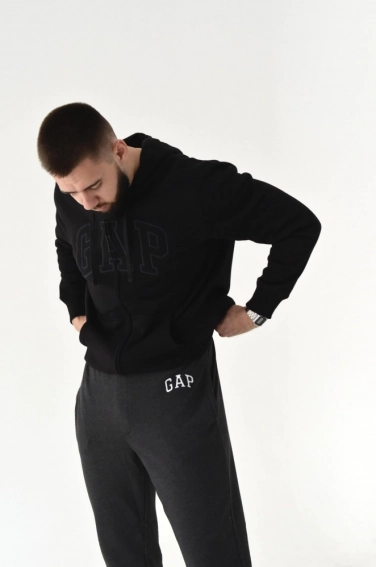 Брюки Gap Logo Fleece Pants Charcoal Gray 221236011 фото 11 — интернет-магазин Tapok