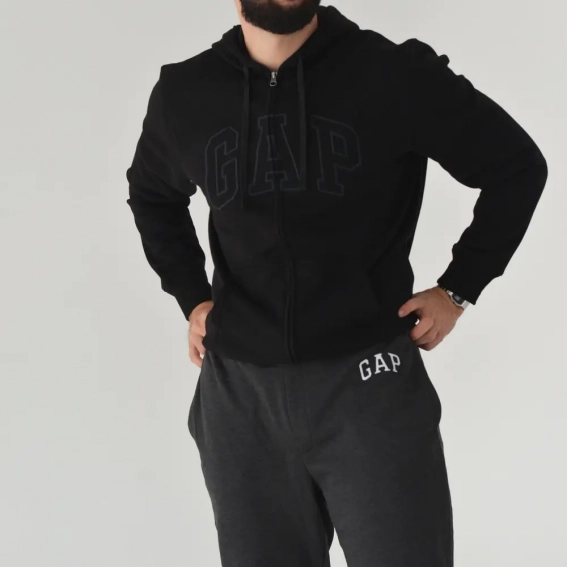 Брюки Gap Logo Fleece Pants Charcoal Gray 221236011 фото 23 — интернет-магазин Tapok