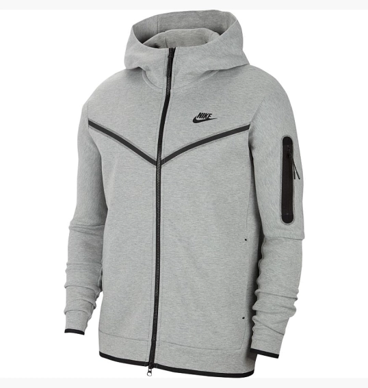 Толстовка Nike Sportswear Tech Fleece Grey CU4489-063 фото 7 — интернет-магазин Tapok