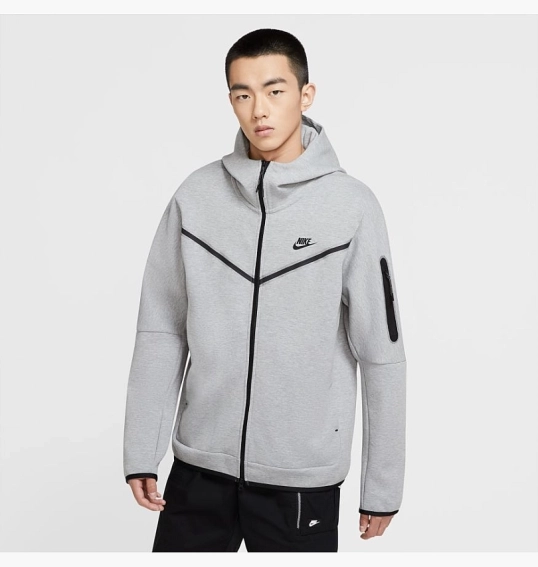 Толстовка Nike Sportswear Tech Fleece Grey CU4489-063 фото 8 — интернет-магазин Tapok