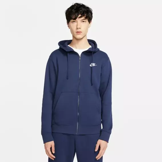 Толстовка Nike Sportswear Club Fleece Blue BV2645-410 фото 2 — интернет-магазин Tapok