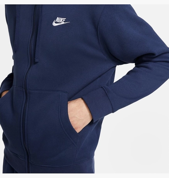 Толстовка Nike Sportswear Club Fleece Blue BV2645-410 фото 10 — інтернет-магазин Tapok