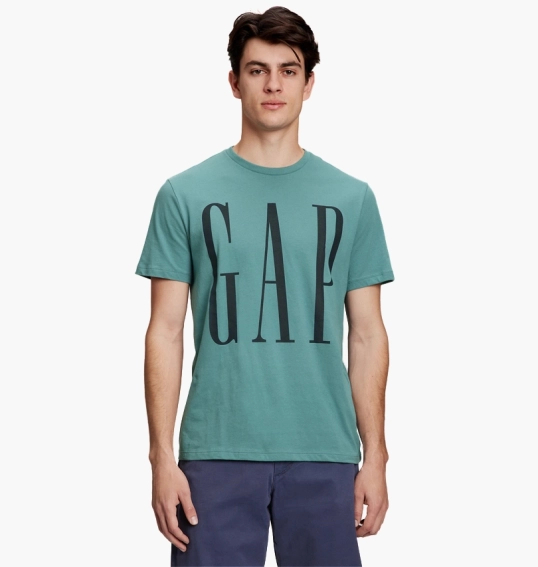 Футболка Gap Logo Calypso Blue 499630381 фото 15 — интернет-магазин Tapok