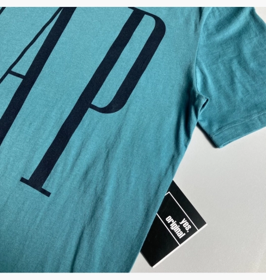 Футболка Gap Logo Calypso Blue 499630381 фото 18 — интернет-магазин Tapok