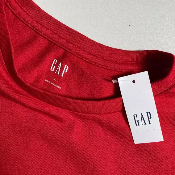 Футболка Gap Logo Crimson Red 547309311 фото 4 — интернет-магазин Tapok