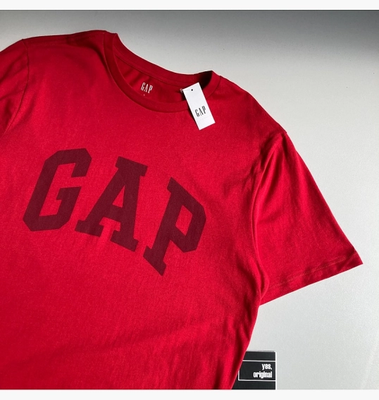 Футболка Gap Logo Crimson Red 547309311 фото 11 — интернет-магазин Tapok