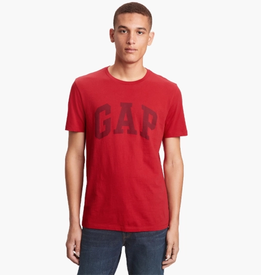 Футболка Gap Logo Crimson Red 547309311 фото 13 — интернет-магазин Tapok