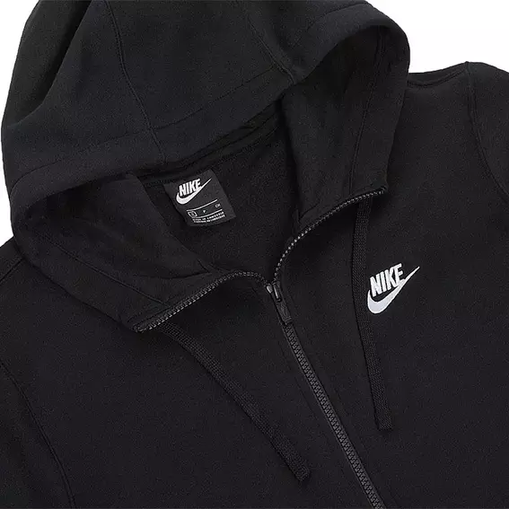 Толстовка Nike M NSW CLUB HOODIE FZ BB Black BV2645-010 фото 4 — інтернет-магазин Tapok