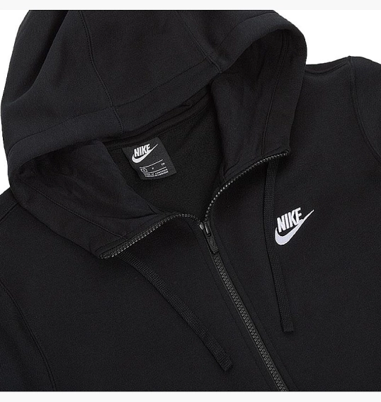 Толстовка Nike M NSW CLUB HOODIE FZ BB Black BV2645-010 фото 9 — інтернет-магазин Tapok